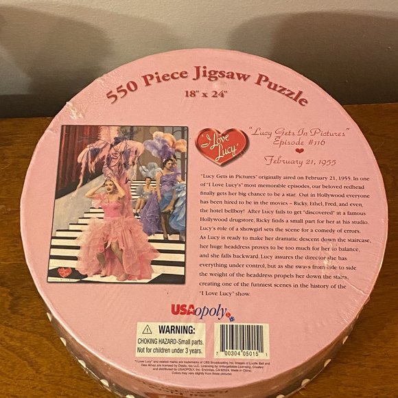 I LOVE LUCY 550 Piece Jigsaw Puzzle USAopoly Lucy Gets in the Pictures #116 - Picture 4 of 4